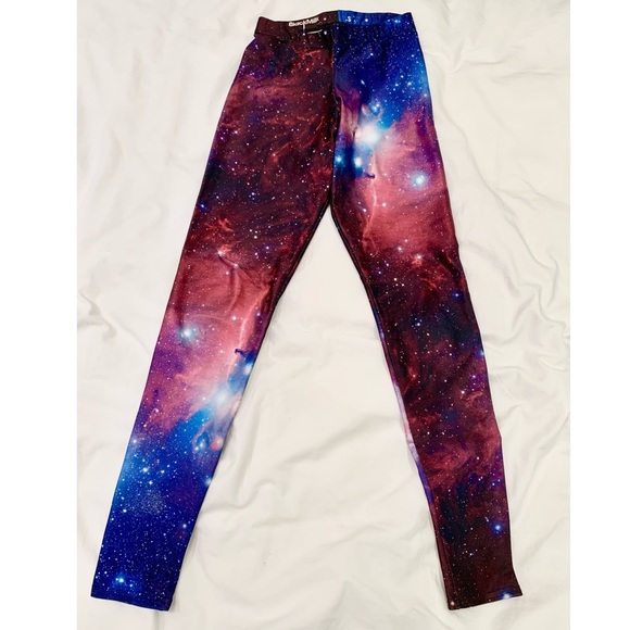 BlackMilk Galaxy Purple Leggings - Picture 2 of 4